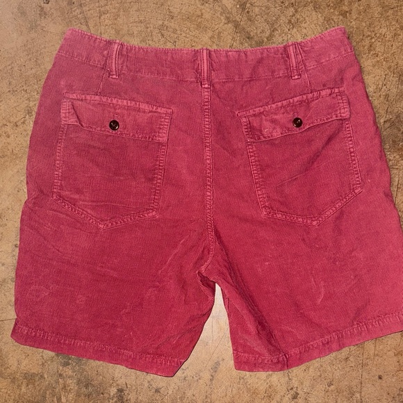 Outerknown Deep Red Cargo Utility Cord Shorts 35 - Picture 3 of 5
